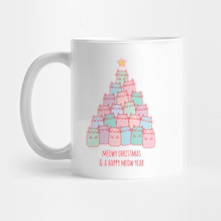 Cute cats Christmas tree Mug